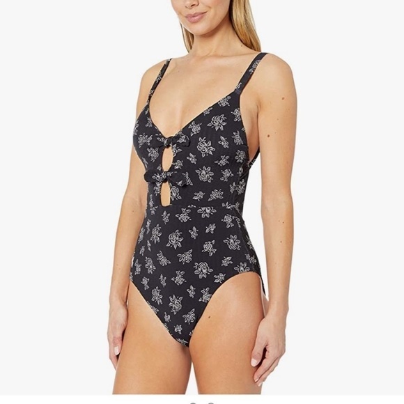 Polo Ralph Lauren Floral Double Tie One Piece Swimsuit - S - Picture 2 of 9